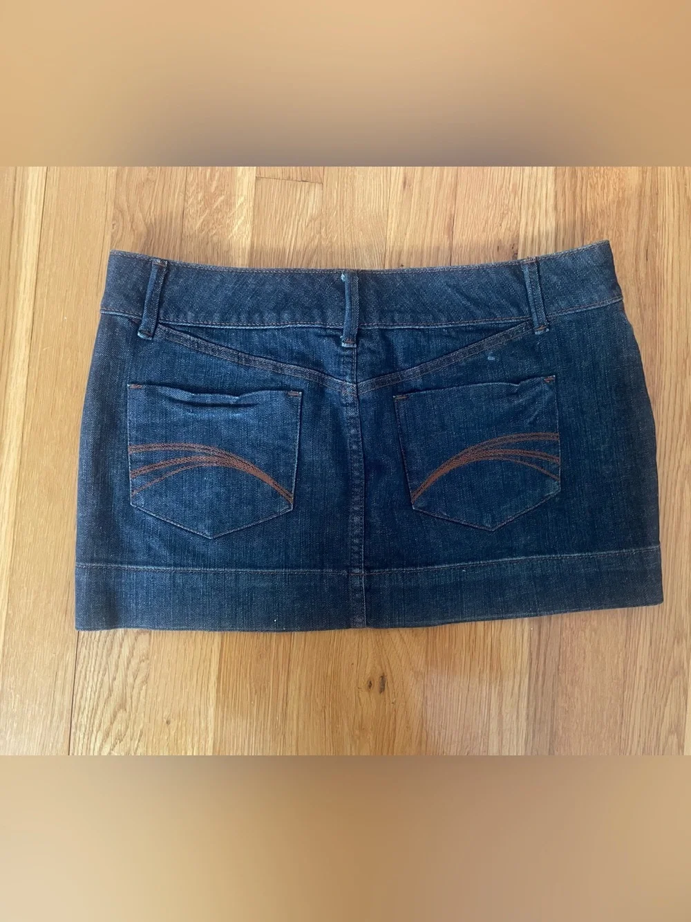 Denim mini skirt